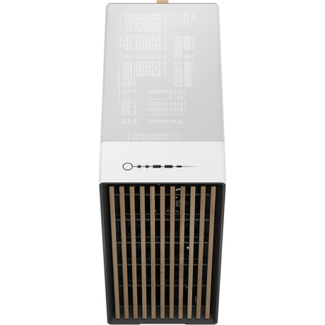 Fractal design north xl rc chalk white tg clear midi tower behuizing (wit houtkleur | 2x usb-a | 1x usb-c | tempered glass)