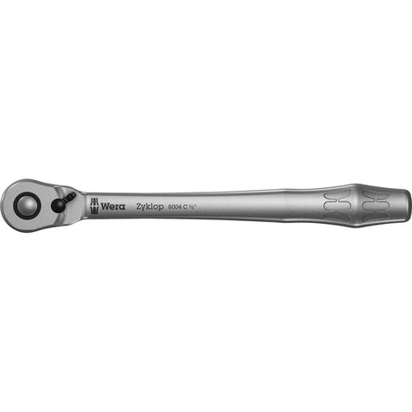 Wera 8100 sb 8 zyklop metal-ratelset, 29‑delig gereedschapsset (zwart zilver, omschakelpal, 3 8 -aandrijving, metrisch)