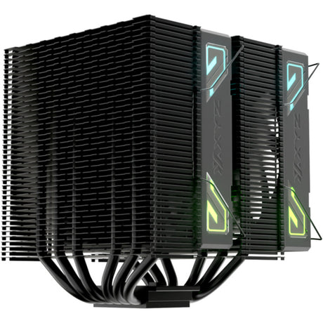 Xyz pc gear thermax 6 duo rgb cpu-koeler (zwart, argb, pwm)