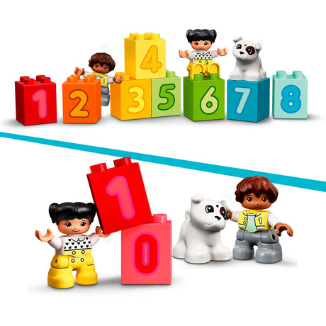 Lego duplo - getallentrein - leren tellen constructiespeelgoed (10954)