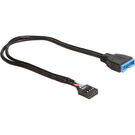 Delock usb 2.0 > 3.0 header adapter (zwart, 0,3 meter)