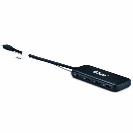 Club 3d usb-c 4-poorts 10g-datahub met pd3.0 usb-hub (zwart)