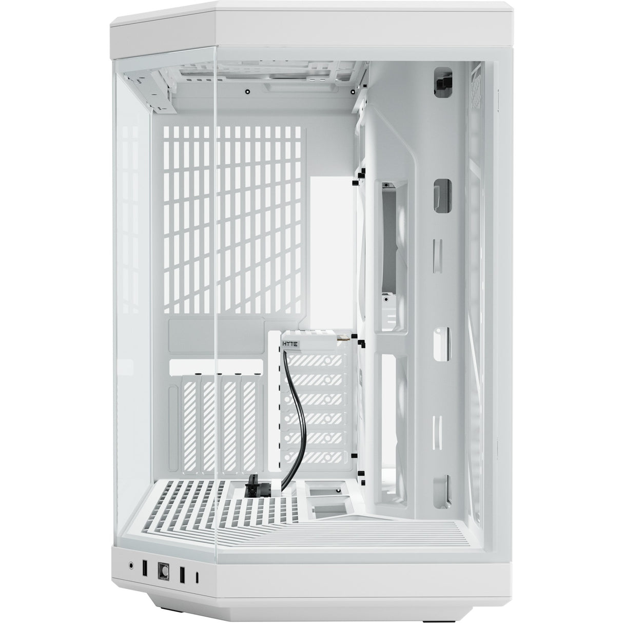 Hyte y70 midi tower behuizing (wit | 2x usb-a | 1x usb-c | tempered glass)