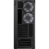 Arctic xtender vg midi tower behuizing (zwart | 2x usb-a | 1x usb-c | rgb | tempered glass)