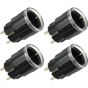 Shelly plug s gen3 slimme wifi, 4 stuks stekker (zwart, matter, wifi, bluetooth)