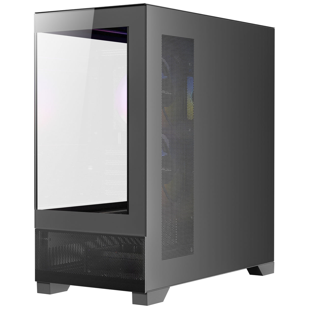 Antec cx500m rgb mini tower behuizing (zwart | 3x usb-a | tempered glass)