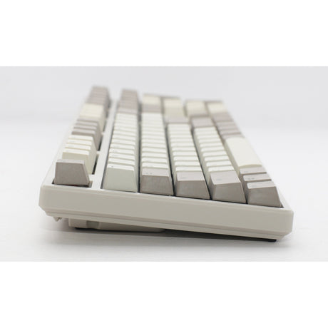 Ducky origin vintage mechanisch toetsenbord (grijs, us lay-out (qwerty), cherry mx red, 100%, hot swap, pbt double-shot keycaps)