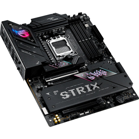 Asus rog strix b850-e gaming wifi socket am5 moederbord (zwart, raid, 5gb-lan, wi-fi 7, bt, sound, atx)