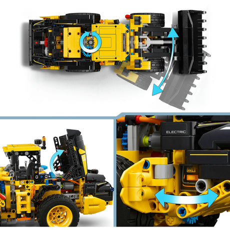 Lego technic volvo l120 electric wiellader speelgoed set - 42209