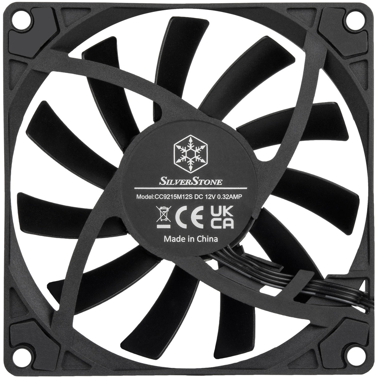 Silverstone air slimmer 90 case fan (zwart, 92 x 92 x 15 mm, pwm)