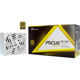 Seasonic focus-gx-750-v4 atx3.0 modulaire 750 watt voeding (wit, 1x 12vhpwr, 2x pcie)