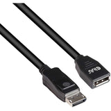 Club 3d displayport 1.4 hbr3 verlengkabel (zwart, 2 meter)