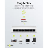 Goobay 8-poort gigabit ethernet switch (wit)