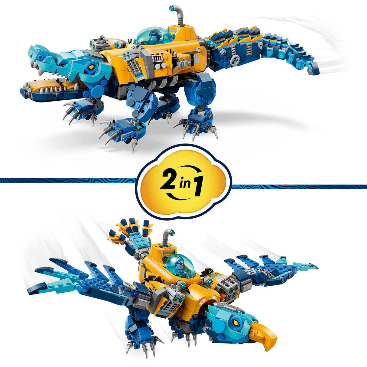 Lego dreamzzz - 71512 - krokodilonderzeeër - speelset met droomfiguren