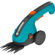 Gardena accugrasschaar classiccut li set (turquoise zwart, incl. li-ion-accu 2,5ah, telescopische steel)