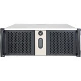 Chenbro rm42300 rack behuizing (zwart zilver | 2x usb-a 3.2 (5 gbit s))