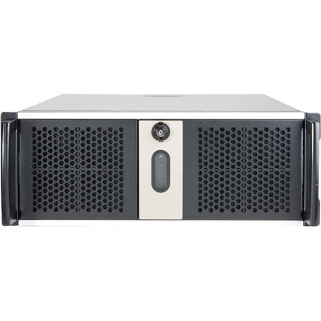 Chenbro rm42300 rack behuizing (zwart zilver | 2x usb-a 3.2 (5 gbit s))