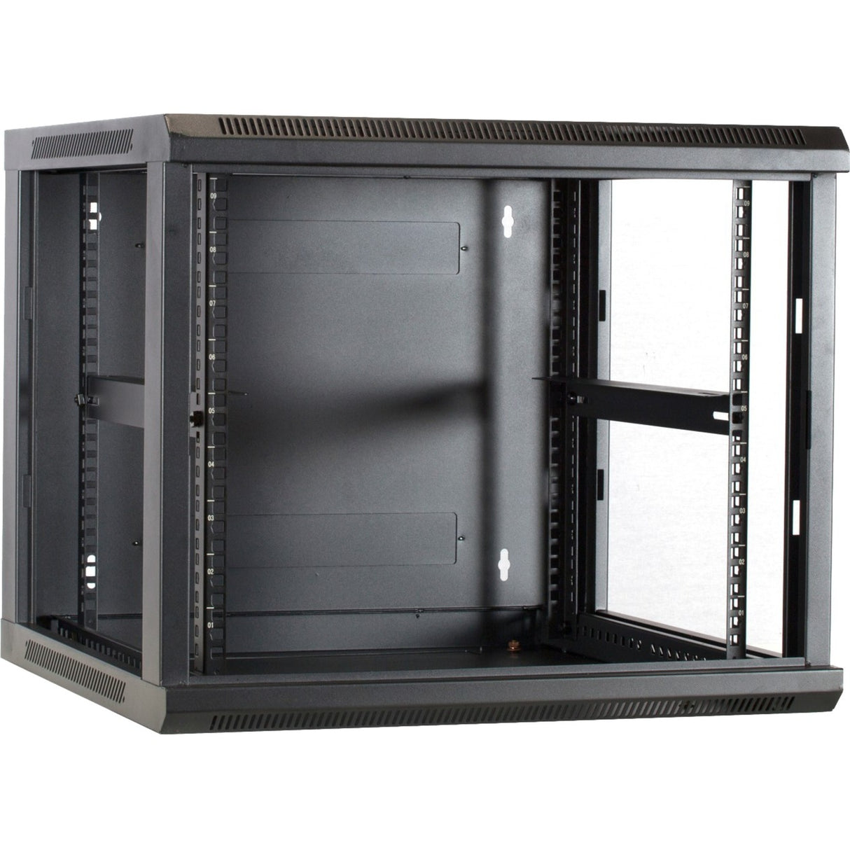 Dsi 9u wandkast met glazen deur - ds6609 server rack (zwart, 600 x 600 x 500mm)