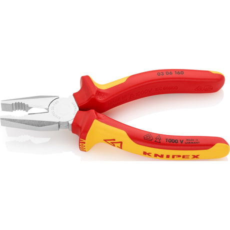 Knipex 03 06 160 combitang verchroomd comfort vde 160mm