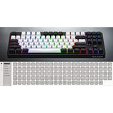 Hator rockfall 3 tkl wireless rgb mechanisch gaming toetsenbord (wit, us lay-out (qwerty), hator aurum orange, 80% (tkl), rgb, pbt keycaps, hotswap, 2.4 ghz bluetooth usb-c)