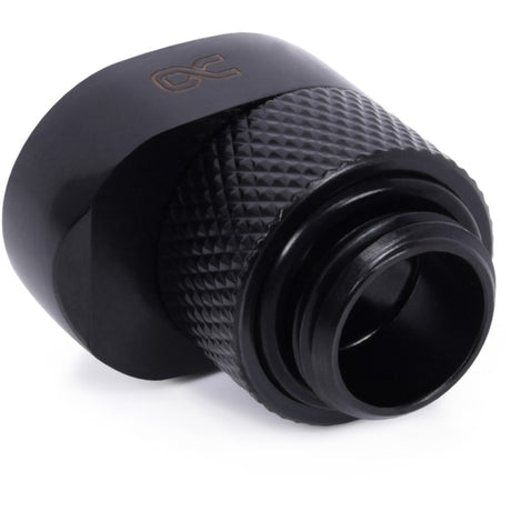 Alphacool eiszapfen 8mm offset piece rotatable g1 4 ag to g1 4 ig verbinding (zwart)