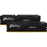 Kingston fury beast 16 gb ddr5-5600 (2x 8 gb) werkgeheugen (zwart, kf556c36bbek2-16, expo)
