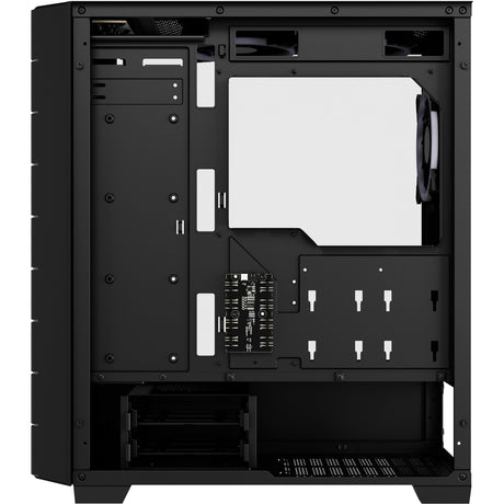 Sharkoon rgb hex midi tower behuizing (zwart | 2x usb-a | 1x usb-c | rgb | tempered glass)