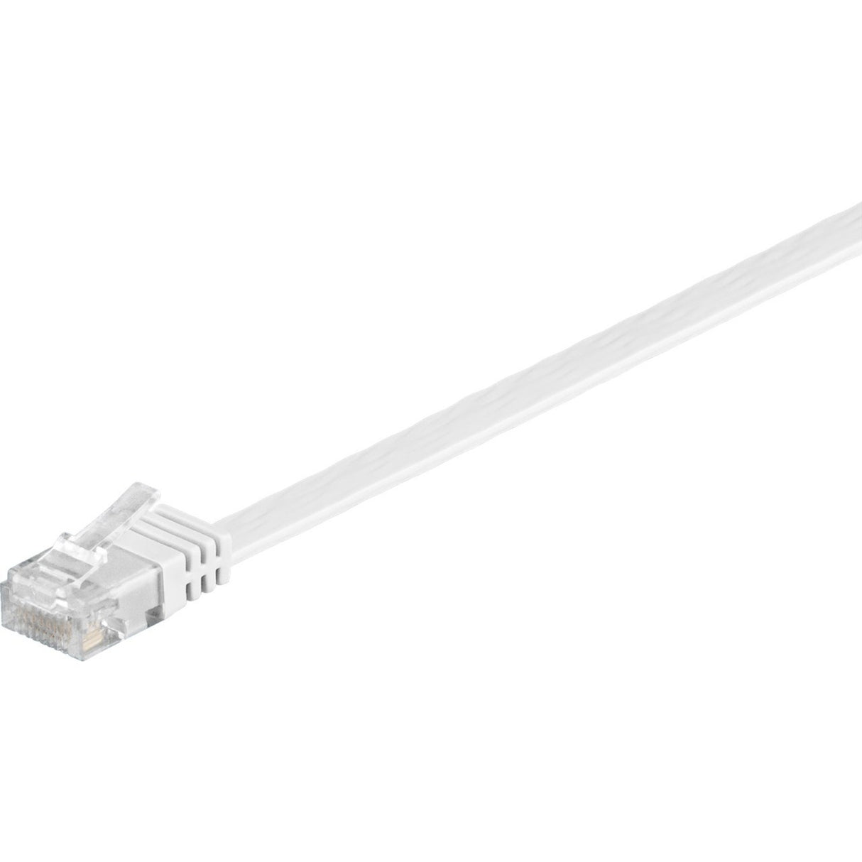 Goobay netwerkabel rj-45 u utp met cat.5e (wit, 20 meter, platte kabel)