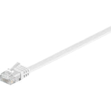 Goobay netwerkabel rj-45 u utp met cat.5e (wit, 20 meter, platte kabel)