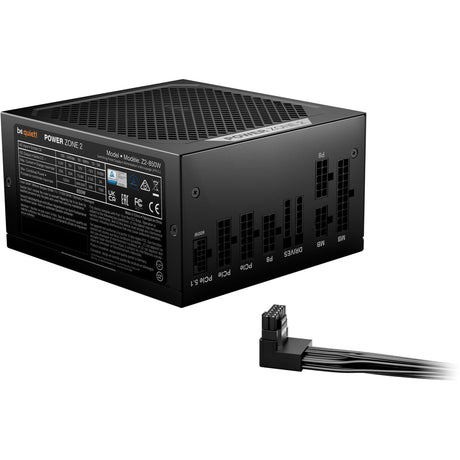 Be quiet! power zone 2 modulaire 850 watt voeding (zwart, 1x 12v-2x6, 3x pcie)