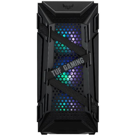 Asus tuf gaming gt301 midi tower behuizing (zwart | 2x usb-a | rgb | tempered glass)