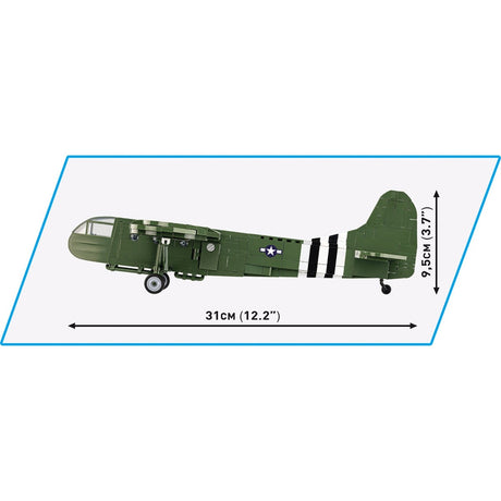 Cobi historical collection - waco cg-4 constructiespeelgoed (schaal 1:48)