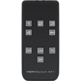 Goobay hdmi switch 4-1 audio output 4k kvm-switch (zwart)
