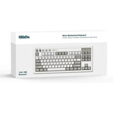 8bitdo retro mechanical keyboard m edition (grijs, us lay-out (qwerty), kailh box white, 80% (tkl), bluetooth low energy, wireless 2.4g, usb)