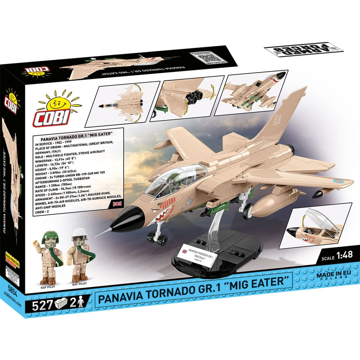 Cobi armed forces - panavia tornado gr.1 mig eater constructiespeelgoed (schaal 1:48)