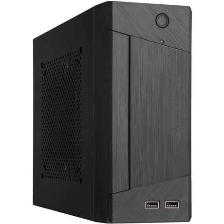 Silverstone sst-ml10b htpc behuizing (zwart | 2x usb-a)