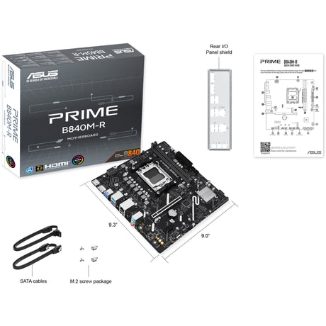 Asus prime b840m-r socket am5 moederbord (raid, gb-lan, sound, µatx)