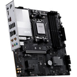Msi pro b840m-p wifi6e socket am5 moederbord (zwart zilver, raid, 2.5 gb-lan, wi-fi 6e, bt, sound, µatx)