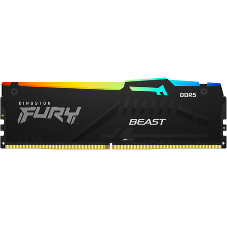 Kingston fury beast rgb 32 gb ddr5-6000 (1x 32 gb) werkgeheugen (zwart, kf560c36bbe2a-32, xmp 3.0, expo)