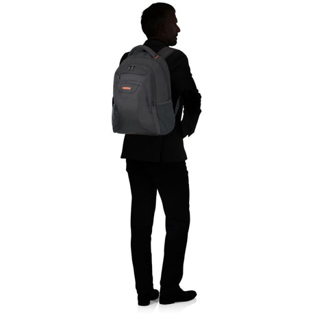 Samsonite american tourister at work rugzak 17.3 inch (zwart oranje)