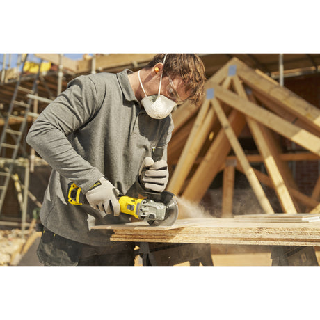 Stanley fatmax v20 18v haakse slijper 125mm (zwart geel, accu en oplader inbegrepen, met koffer)