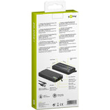 Goobay outdoor solar power bank 20,000 mah with power delivery powerbank (zwart)