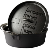 The windmill dutch oven 6 qt zonder pootjes kookpan (zwart, ø 31,5 cm | 5.9 liter)