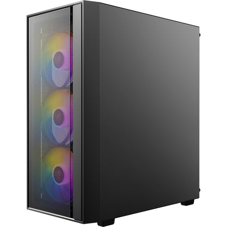 Antec ax65 argb midi tower behuizing (zwart | 3x usb-a | tempered glass)