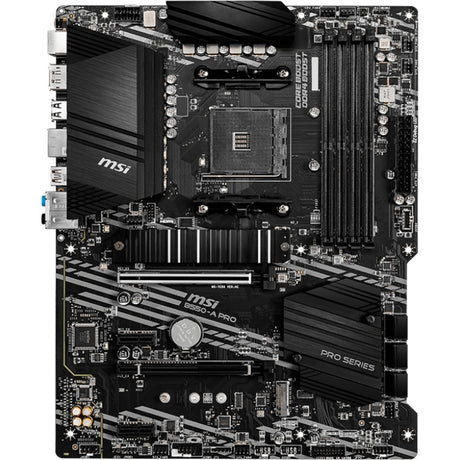 Msi b550-a pro socket am4 moederbord (zwart, raid, gb-lan, sound, atx)