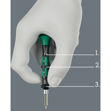 Wera tool-check modular micro 1, 21‑delig bitset (zwart groen)