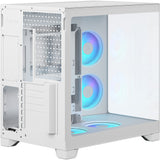 Fractal design pop 2 vision rgb midi tower behuizing (wit | 1x usb-a | 1x usb-c | rgb | tempered glass)