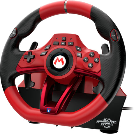 Hori mario kart racing wheel pro deluxe simulatorset (rood zwart, nintendo switch 2, nintendo switch, nintendo switch oled, pc)