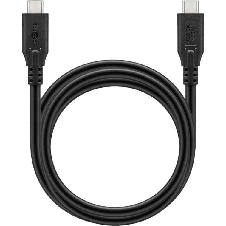 Goobay usb-c 4.0 > usb-c kabel (zwart, 1,5 meter)