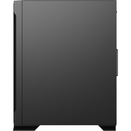 Xyz pc gear airone 300-x mesh midi tower behuizing (zwart | 1x usb-a | 1x usb-c | tempered glass)
